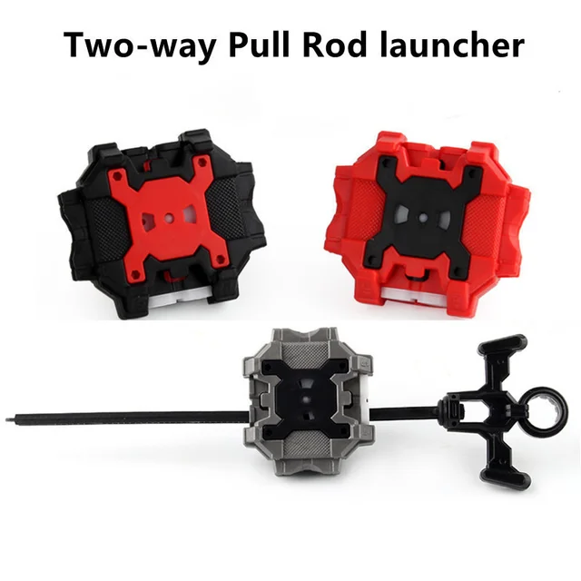 Two-way  Burst Launchers Custom Right And Left Gyro Pull Rod Wire Spinning Top Accessories Toy For Children 5