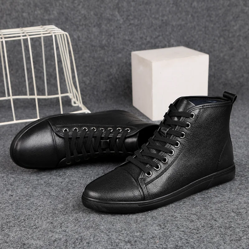 Herren Winterstiefel Aus Echtem Leder Für Warme Outdoor Tage_voghion.com