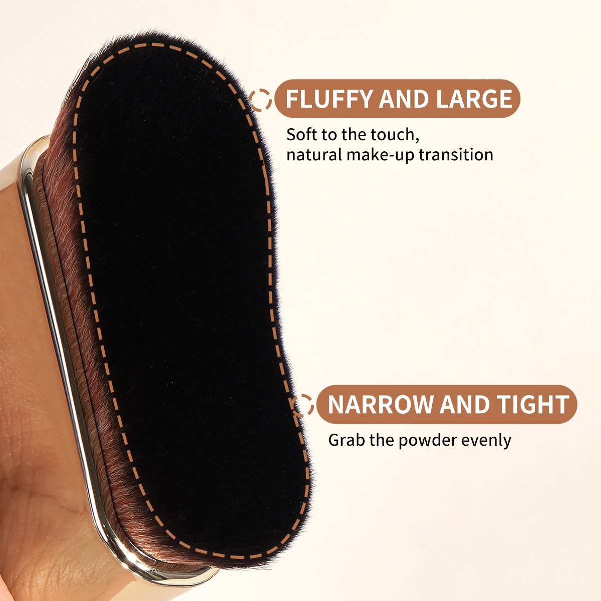 MAANGE Large Makeup Brushes for Contouring Tanning Liquid Foundation Cream Blush Soft Bristle Multi-purpose Makeup Tool for Days 2