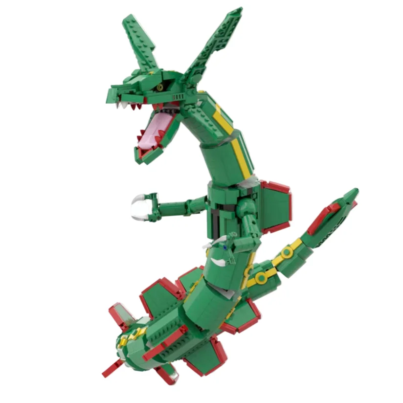 Pokemon Di Grandi Dimensioni Rayquaza Brickheadz Building Blocks Mini Action Figure Toy