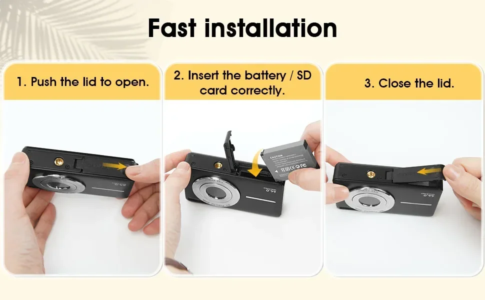 Description Picture 2 of itemHD Digital Camera 44MP 1080P FHD Photography Camera Video Camcorder 16X Zoom Portable Vlogging Camera for Kids Adults Beginners