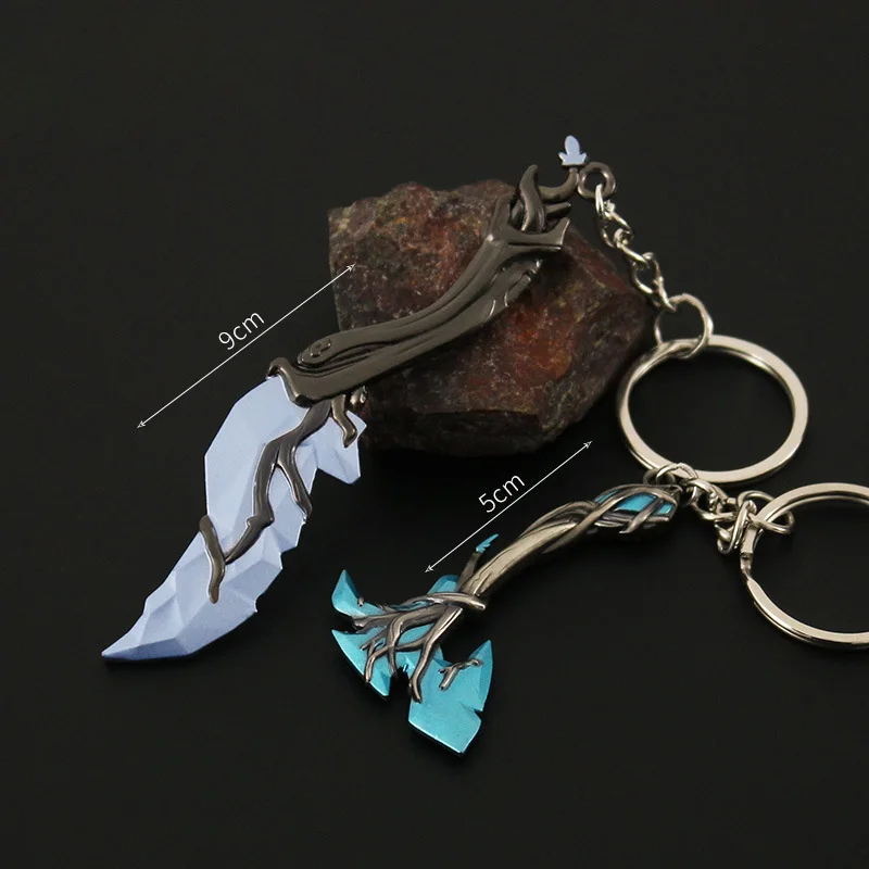 thumbnail image 1 of Juego de llaveros de la serie Valorant Gaias Vengeance, modelo de metal periférico de juego Vandal, accesorios colgantes, llaveros, regalos, juguetes para niños, 1 of 5