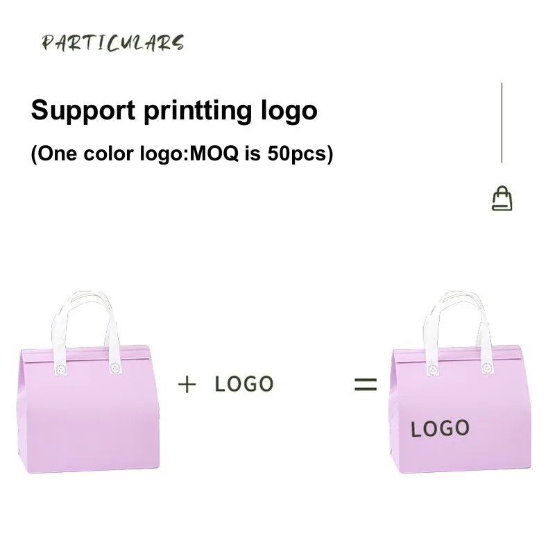 10pcs Non-Woven Insulated Tote Bags Reusable Fabric Pouches for Food, Cake, Drinks, Gro... - SKU NITB1112 - UGI Packaging