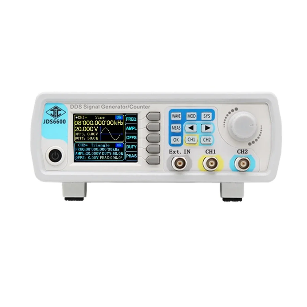JDS6600 15/30/40/50/60MHz DDS Function Signal Generator/Source Dual/2-CH Frequency Meter Arbitrary Waveform Pulse Generator 3