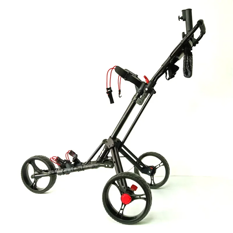 Golf Cart Three Wheels Aluminum Alloy Pull Foldable Lightweight and sturdy Smooth wheels