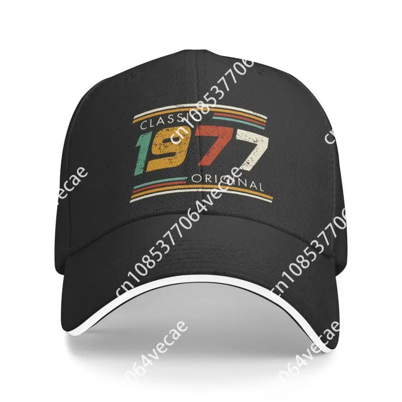 

Custom Classic 1977 Original Years Birthday Baseball Cap Men Women Breathable Dad Hat Streetwear