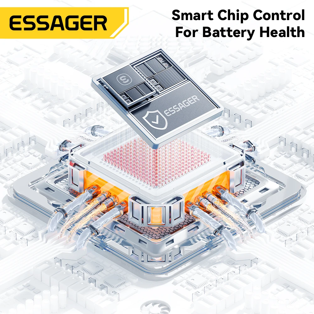 Essager 240W USB Type C Cable 100W PD 3.1 Fast Charging LED Display Charger Wire For MacBook iPhone Samsung Xiaomi iPad Laptop