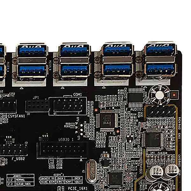 B250C BTC Mining Motherboard 12 USB3.0 To PCIE Graphics Slot LGA 1151 DDR4 DIMM SATA3.0 With 12XVER010-X PCIE Riser Card