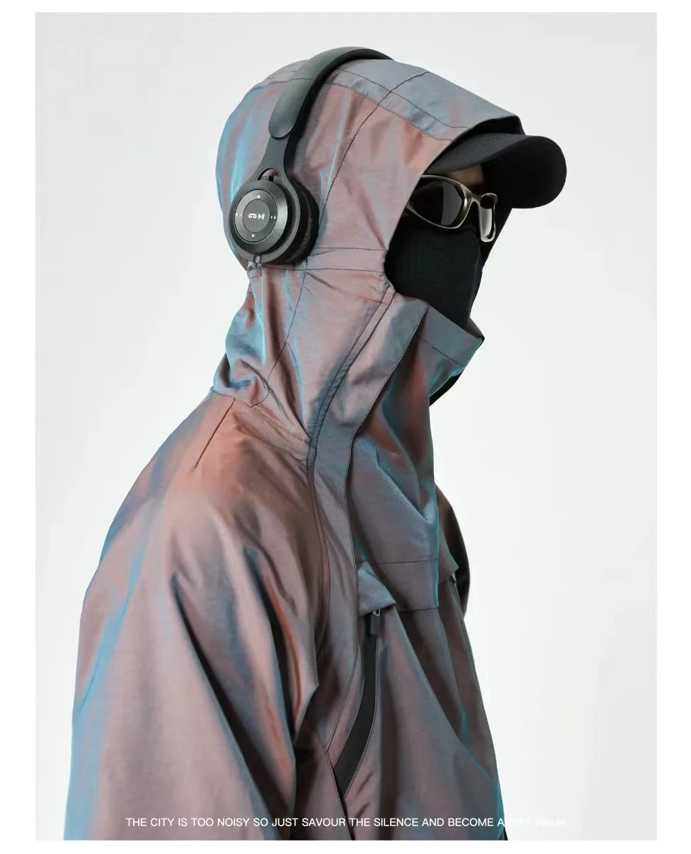 Silenstorm 23aw Allochroic anorak jacket multiple pockets adjustable hood fingerholed sleeve techwear aesthetic gorpcore
