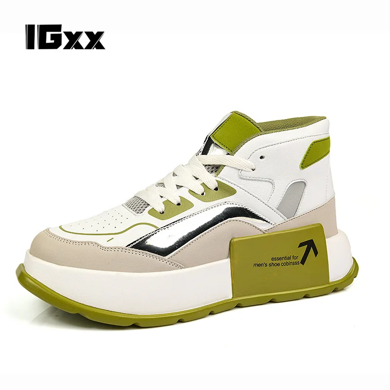 2022 Men Air Punk Street Sneaker High-top Shoes Platform  Designer Shoes Outdoor Original Sneakers Height Increasing Breathable