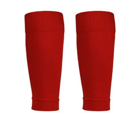 Enhanced Outdoor Football Calf Protection Socks (Red)