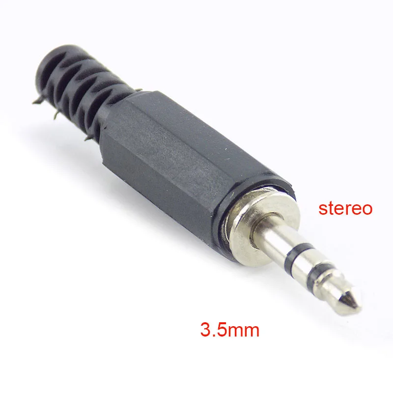 5/10pcs 3.5mm 2/3 Pole mono Audio Connectors Jack Plug Headphone Male Adapter 3.5mm jack plug 3.5 Male Plug Wire Terminals H10