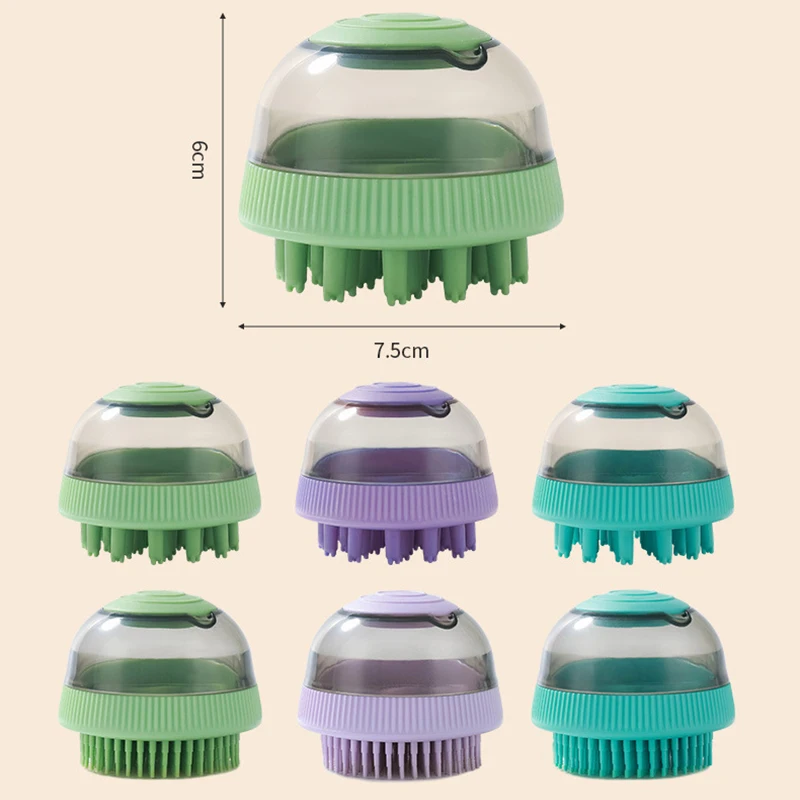 Mango Shaped Cat Dog Bathing Brush Dual Use of Dry and Wet Pet Grooming Combs - PeticaDeals