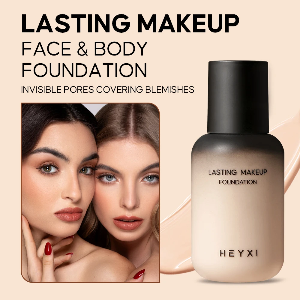 Face and Body Foundation Make-up, Waterproof and Sweat Proof, Durable Formula, Natural Makeup Effect, Various Colors Available - 4