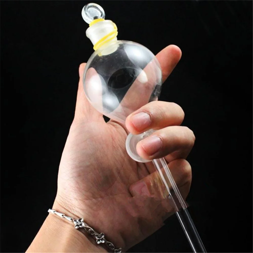 60ml 실험실 유리 드롭핑 깔때기 유리 스톱콕이 있는 볼형 계량 도구 실험실 용품