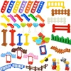Big Building Blocks Slide Swing Seesaw Park Playground Series Large Pillar Bricks Children Kid Educational Toy Compatible Duploe 1