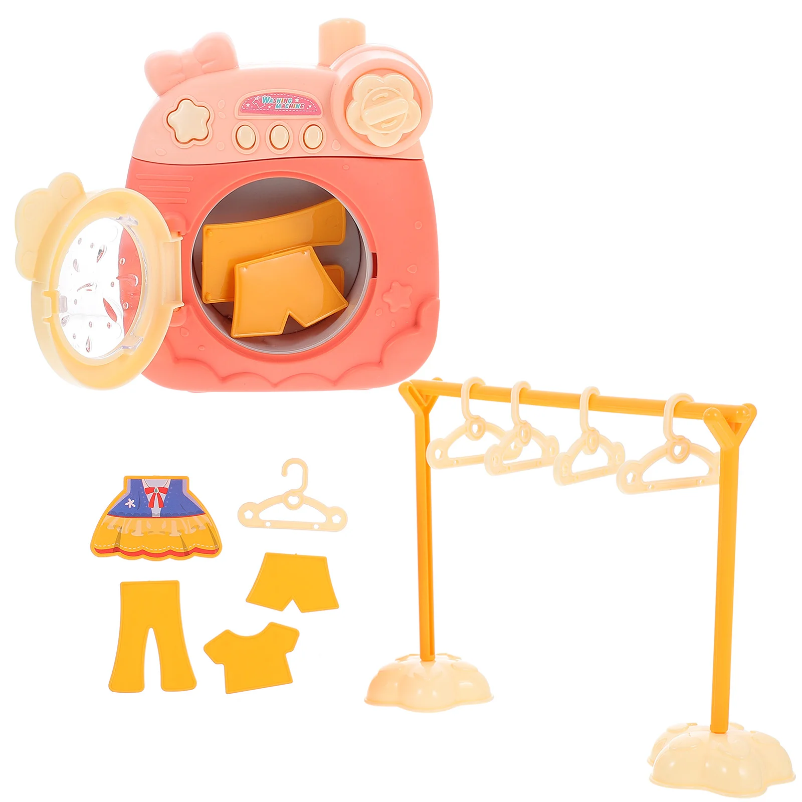 Mini Washing Machine Toys Home Appliance Kid Educational Household Plastic Role-play Abs Roller Simulation Child Kids Plaything 6