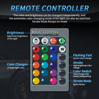 2pcs LED Fog Light H8 H11 H3 H7 5050SMD 9005 Hb3 H27 880 881 RGB Colorful 5050 H1 Bulbs Car Front Fog Lights Remote 12V White - Image 3