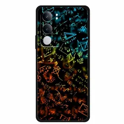 Fashion Black Soft TPU Bumper Phone Case with Cartoon Planet Lion Pattern Silicone Cover for Vivo Y19s 4G (R02.CH.1)