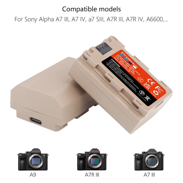 Sony NPFZ100 Z-series - Batería recargable para cámaras digitales Alpha A7  III, A7R III, A9