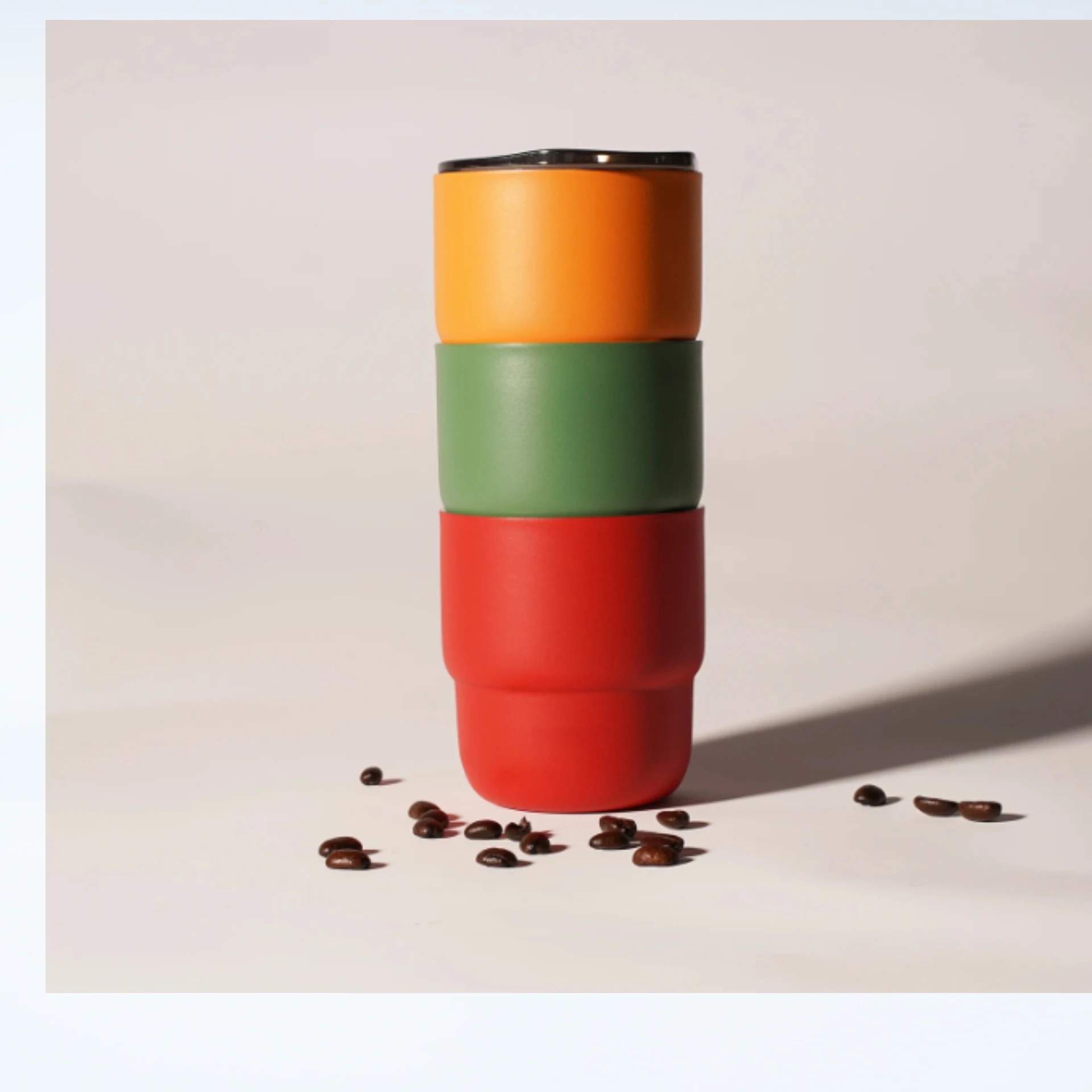 Description Picture 6 of item304 Stainless Steel Vacuum Tumbler, Portable Travel Mug for Hot & Cold Beverages - 255ml Travel, Coffee, Party Cup in 4 Colors