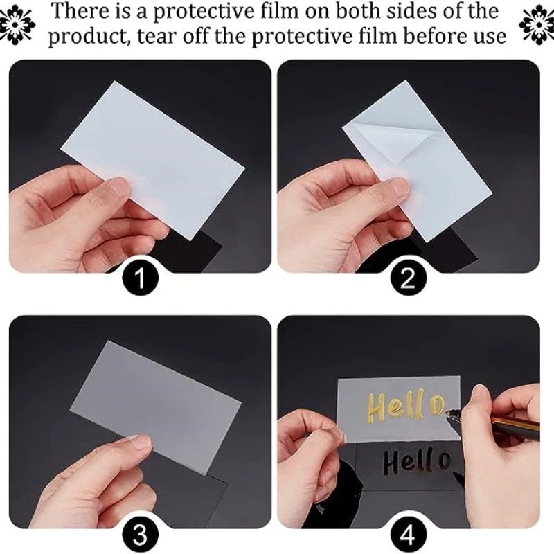 20/50Pcs Acrylic Transparent Table Seat Cards Wedding Blank Rectangular Seating Cards Guest Names Birthday Party Decorations
