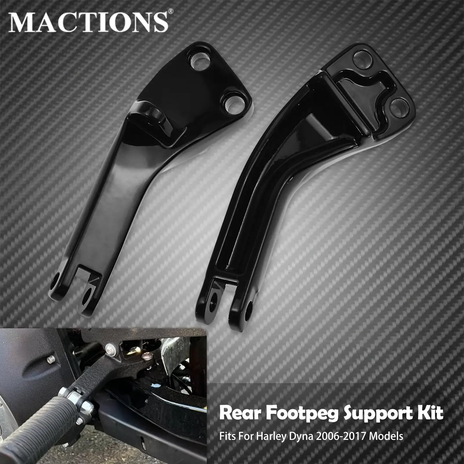 MotorcyclePassengerFootPegSupportKitFootrestMountingBracketFor