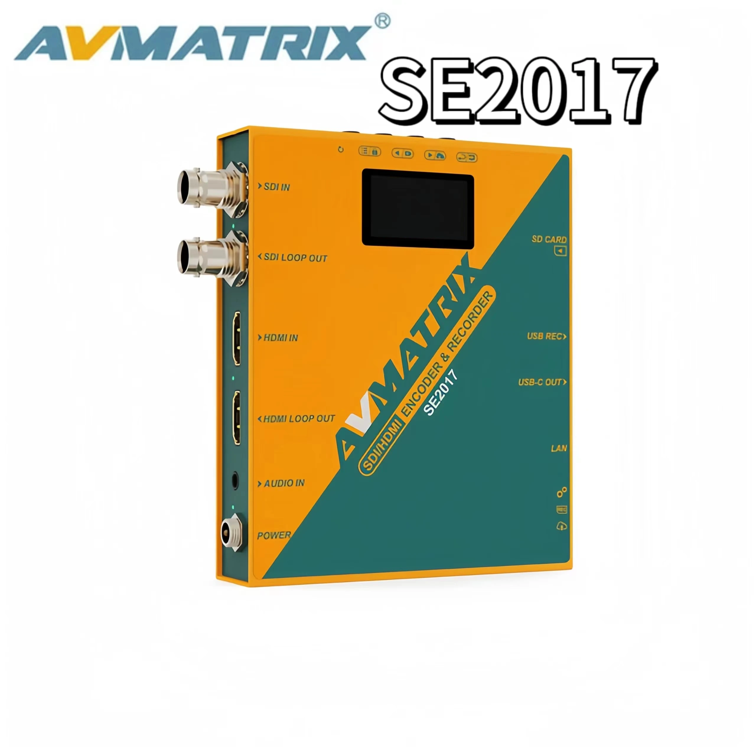 

AVMATRIX SE2017 SDI/HDMI Encoder & Recorder Record Stream and Capture Multi-function three-in-one