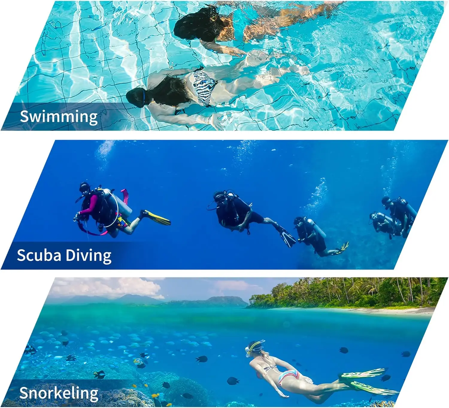 Snorkel Set Diving Snorkel Professional Swimming Underwater Breathing Tube Hose Equipment Diving And Snorkeling Device Full Dry Snorkel