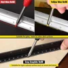Solid Carpenter Pencil Set with Refill Lead Woodworking Tools Mechanical Pencil Construction Job Tools Carpentry Marking Scriber 5