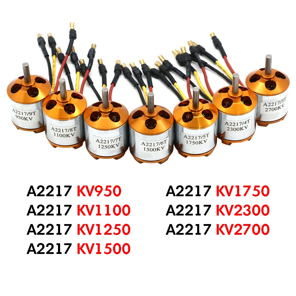 XXD A2217 2217 950KV 1250KV 1500KV 2300KV внешний бесщеточный двигатель для фотоплана квадрокоптера мультикоптера