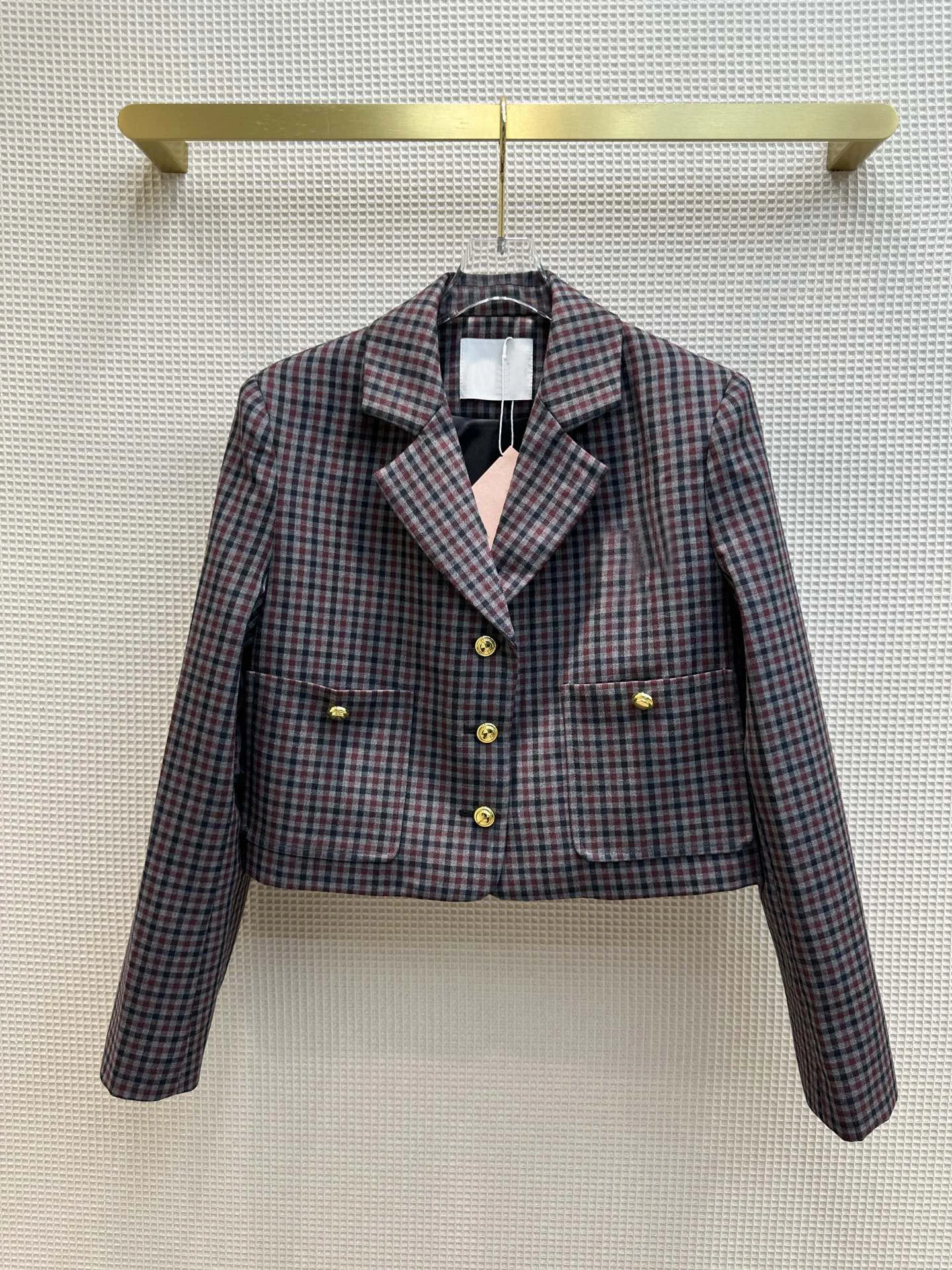 

Новый Винтажный клетчатый пиджак и плиссированная юбка в стиле ретро, 202323