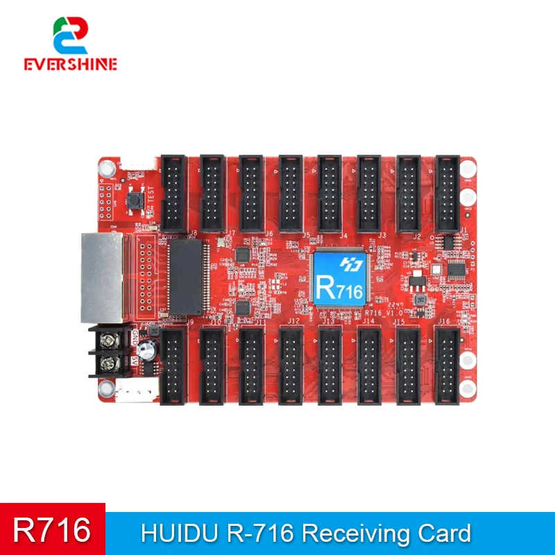 맞춤형 LED 풀컬러 모듈 수신 카드 R516T R716은 동기식 및 비동기식 2-in-1 비디오 프로세서 LED 디스플레이를 지원합니다.