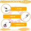 1/5/10Pc White/Pink Nail Dotting Pen Replacement Wax Head Rhinestone/Gem/Charm Picking Up Pen Tips Manicure Crayon Replace Tools 4