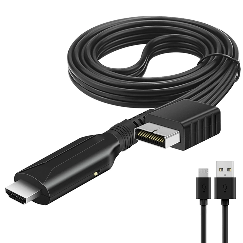 

без каких-либо задержек для PS1 — адаптер, совместимый с HDMI, преобразователь длиной 1 м с кабелем питания постоянного тока