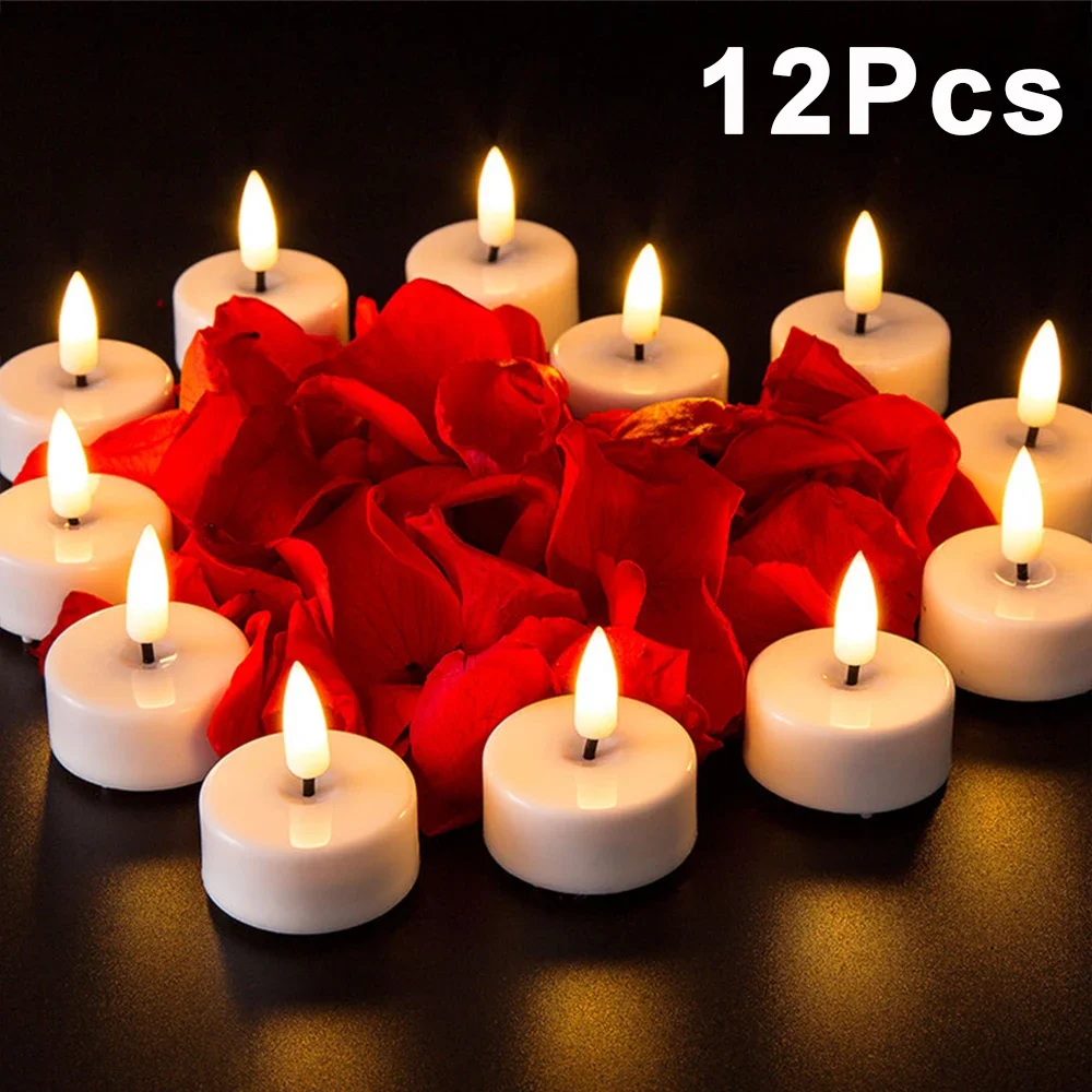 112PcsFlamelessLEDCandleLightsFlashingBatteryPoweredCandles