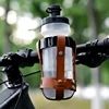 Road Bike Water Bottle Holder Vintage Leather Bike Beverage Holder For Motorcycle Stroller Walker Wheelchair Scooter 3