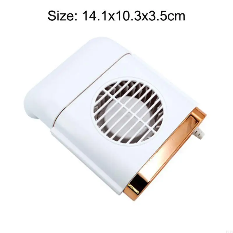 P9JB Car Rear for Seat Headrest Fan Passenger for Seat 3 Speed 5V USB Fan Air Cooling Truck SUV Auto White