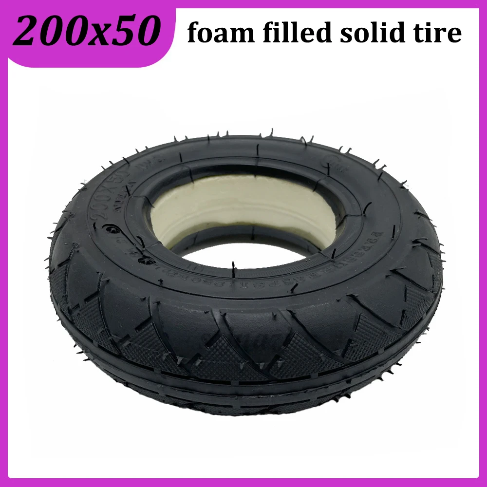 

200x50 Solid Tyre for Little Dolphin Mini Electric Scooter 8 Inch Foam Filled Non-Pneumatic Tire