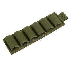 Tactical Shotgun Shell Holder with Magic Hook & Loop Fastening (6 holes green)