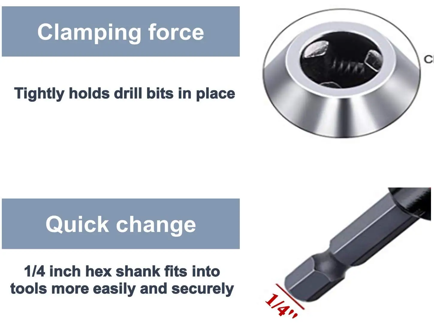 Drill Chuck Adapter 0.3-8mm Mini Jaw Quick Change Keyless Drill Bit Holder Clamp Fixing Device Electric Hex Shank Adaptor