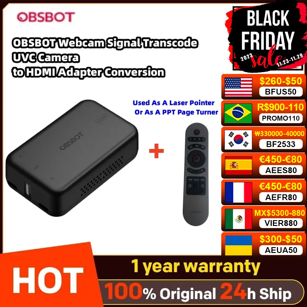 OBSBOTcamSignalTranscodeUVCCameratoHDMIAdapterConversionforOBSBOTUVCUSBC