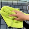 5 pcs of Borderless Microfiber Automotive Towel Details Dry Cleaning Polishing Towel Plush Absorbent Microfiber Cloth 500 GSM 2