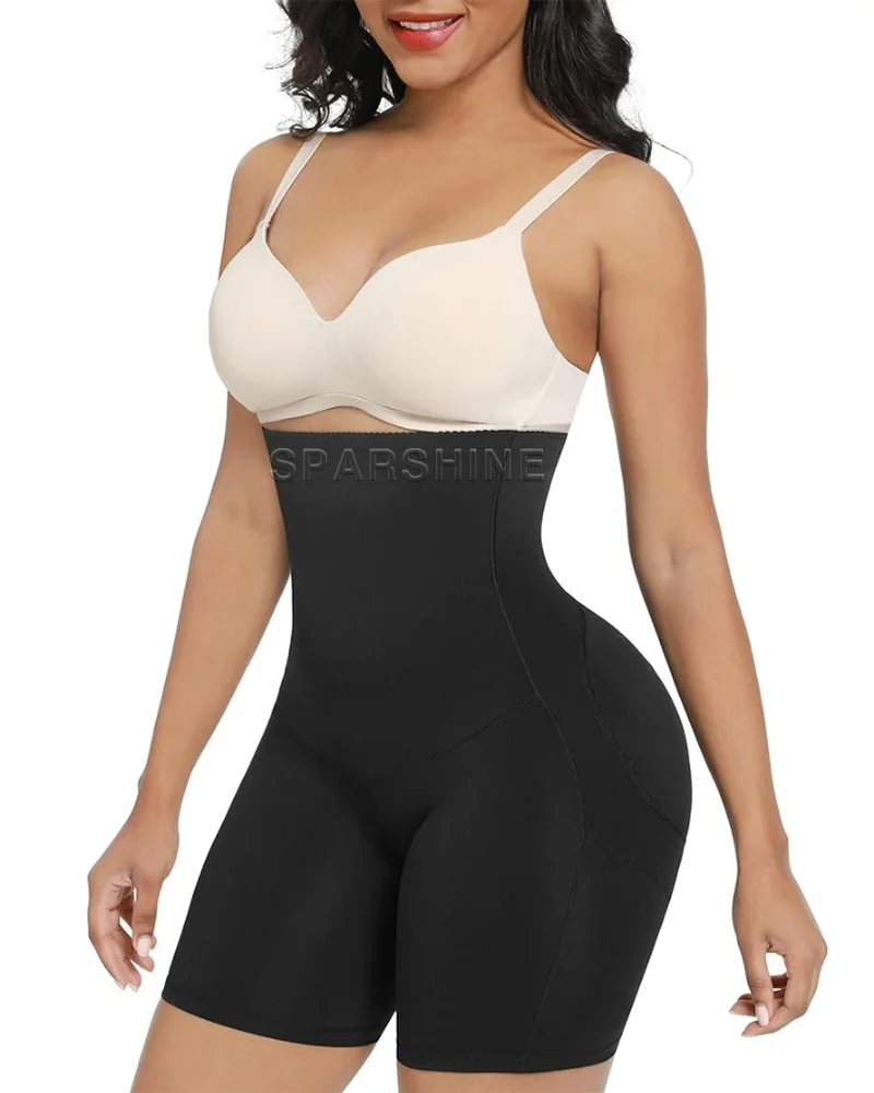 Women High Waist Flat Belly Seamless Tummy Control Slimming Shorts Butt Lifter Yoga Running Fitness Underwear Fajas