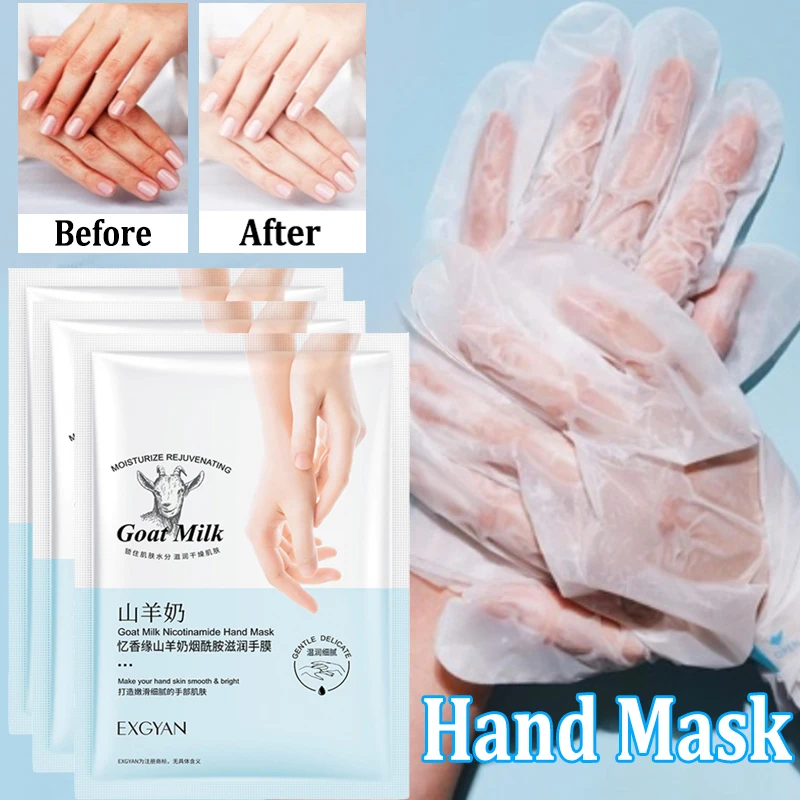 Pairs Goat Milk Hand Mask skincare Nourishing Moisturizing