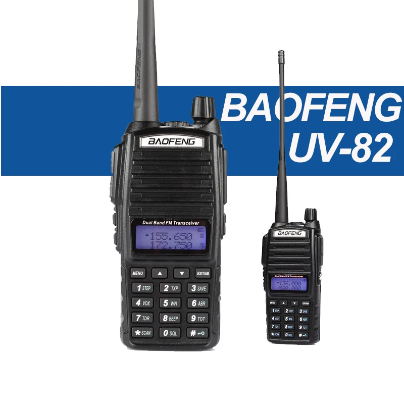 Baofeng UV 82 walkie talkie Real 5W ham radio comunicador Dual PTT long  range Two way Portable FM Amateur radio stations AliExpress