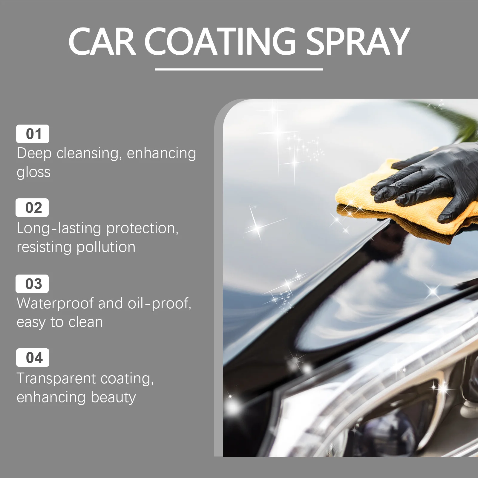 Car coating spray Ceramic for Car Paint Protection & Scratch Repair Stain Remover Scratch-Resistant Renewal Polish 169 g