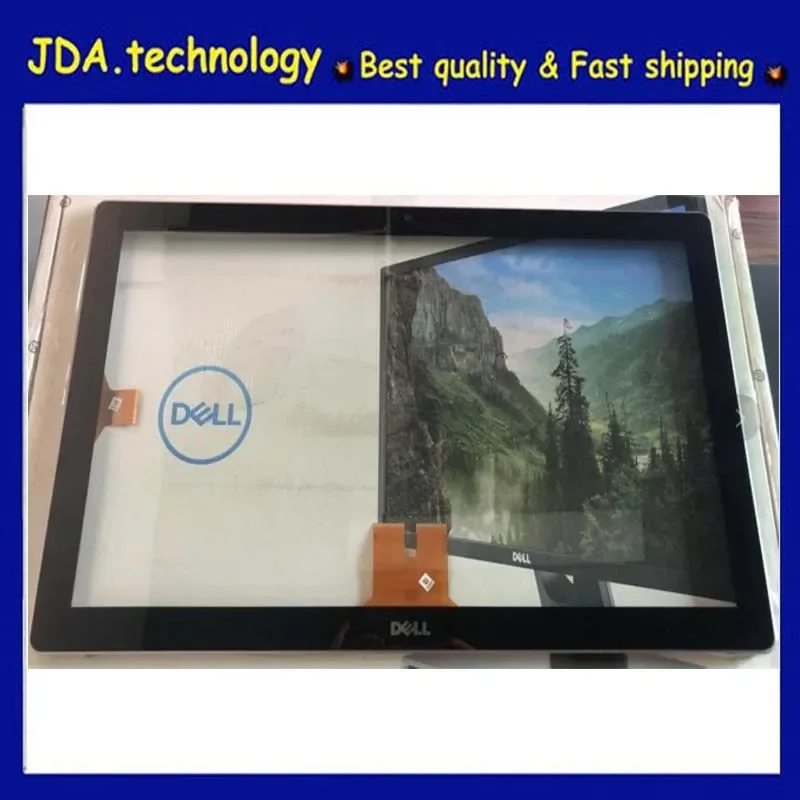 

Новое/оранжевое 23,8 "стекло для ЖК-экрана Dell Inspiron 2350, цельная стеклянная рамка для экрана с сенсорным кабелем, с клейкой лентой 3 м