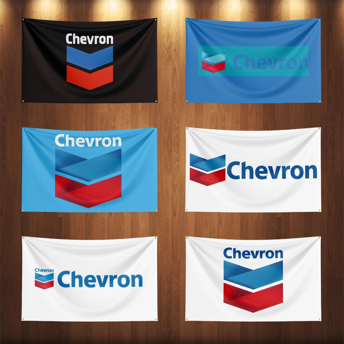 

90x150CM Chevrons Oil Gasoline Flag Banners Diesel Fuel Petrol Flag Banners Garage Car Tapestry Flag Garage Outdoor Decor Energy