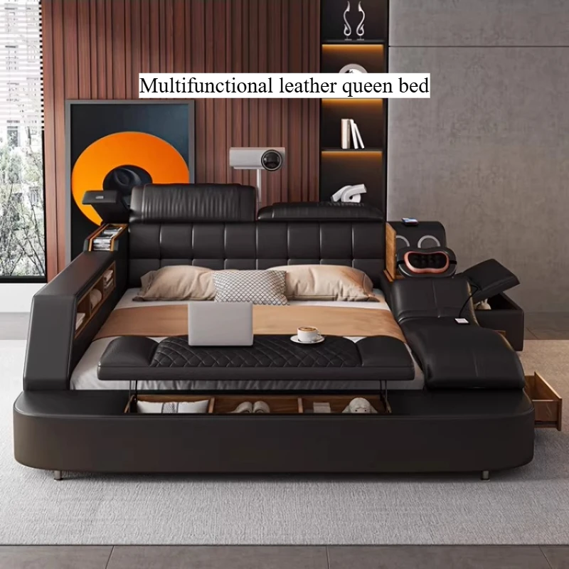 Lit unique pour chambre à coucher, coiffeuse de luxe multifonctionnelle avec espace de rangement, Cama De Lujo Para Dormitorio, accessoires pour la maison 1 Lit unique pour chambre à coucher, coiffeuse de luxe multifonctionnelle avec espace de rangement, Cama De Lujo Para Dormitorio, accessoires pour la maison 1